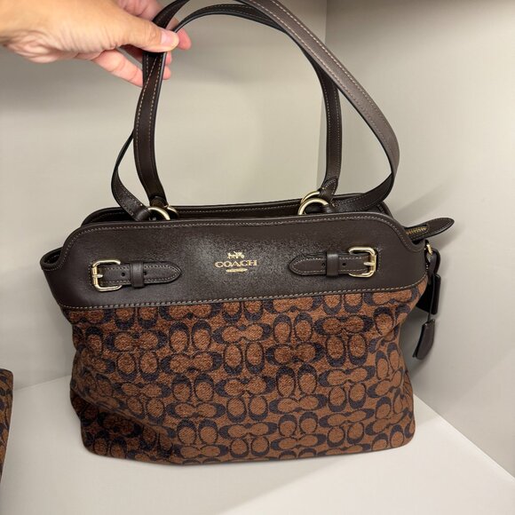 Coach Easton Tote Bag In Signature Chenille CCZ08 - Picture 1 of 8